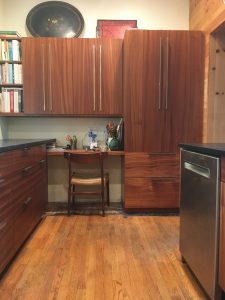 Featuring Solid Wood Drawer Fronts and Cabinet Doors with Multiple Pull Outs for Appliances, Recycling, etc.